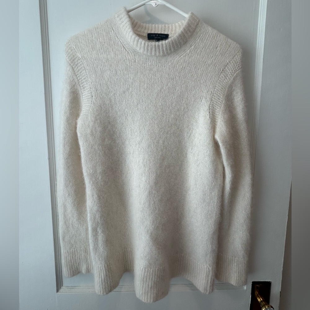 rag & bone Cream Crew Neck Sweater